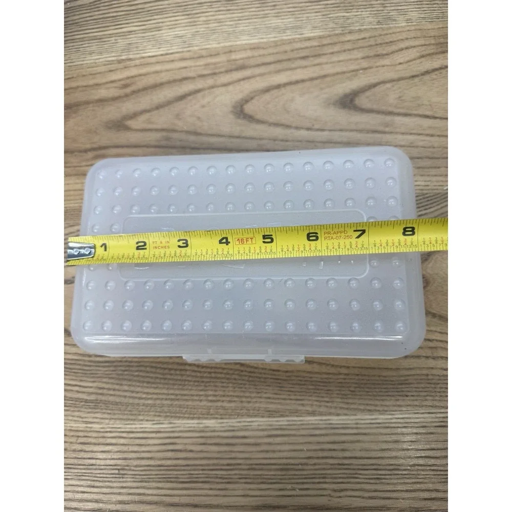 Vtg 90s Spacemaker Pencil Box Case Clear 8